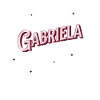 Gabriela's name personalized