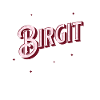 Birgit name personalized