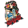 Tattoo Pin Up Gitana Blumen