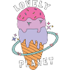 Lovely planet ice cream.