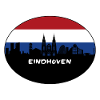 Eindhoven Pays-Bas Flag Skyline Silhouette