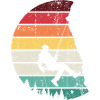 Rainbow Horizon Swing Silhouette