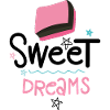 Handwritten Lettering of Sweet Dreams.