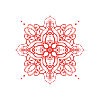 Mandala style - red