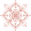 Mandala style - orange