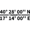 Coordonnées de Tarente