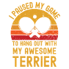 Table tennis and terriers