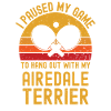 Table tennis and Airedale terriers