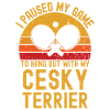 Table tennis and Cesky terriers