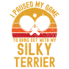 Tennis de table et Silky-Terrier