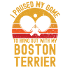 Table tennis and Boston terriers