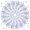 Azure Mandala Bloom