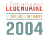 Légendaire Depuis Décembre 2004 Anniversaire