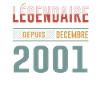 Légendaire Depuis Décembre 2001 Anniversaire