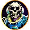 Skeleton in a spacesuit
