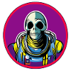 Skeleton in a spacesuit