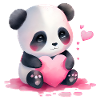 Panda Cadeau Saint-Valentin