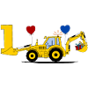 1er anniversaire tracteur excavatrice