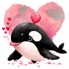 Cadeau de Saint-Valentin Baleine