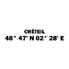 Créteil coordinates