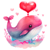 Cadeau de Saint-Valentin Baleine