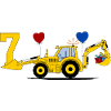 Tracteur excavatrice 7e anniversaire