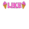 Like Pink Eiscreme Snowflakes