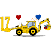 Tracteur excavatrice 17e anniversaire