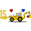 Tracteur excavatrice 15e anniversaire