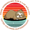 Faultier. Sloth. Lustiger Spruch.