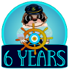 6th birthday - sloth kids sailing