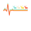 Deer retro heartbeat
