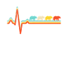 Bear Retro Heartbeat