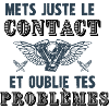 mets juste le contact