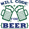 Funny Beer Coding Coder