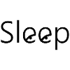 Sleep Logo - tired eyes