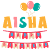 Aisha t-shirt joyeux anniversaire joyeux anniversaire