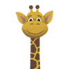Giraffe cute head