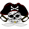 Pirate with golden tooth