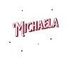 Michaela's name personalized