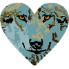 Heart Wolf Blue