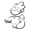 Father and Son Illustration