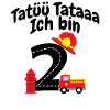 Zahl Zwei Feuerwehrmotive