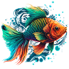 Rainbow Fish Illustration