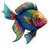Bunte Fische