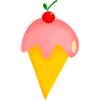 ERDBEERKIRSCH-EISCREME
