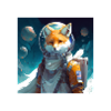 Spacefuchs Fuchs im All