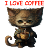 I love coffee cat