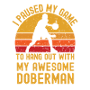 Basketball and Doberman