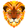 Löwenkopf - Low Poly Art.